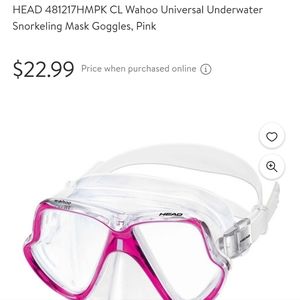 New! Head underwater snorkle mask